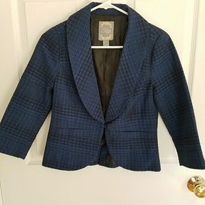 NWOT Blue and black tailored blazer